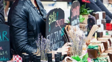 stall selling jams